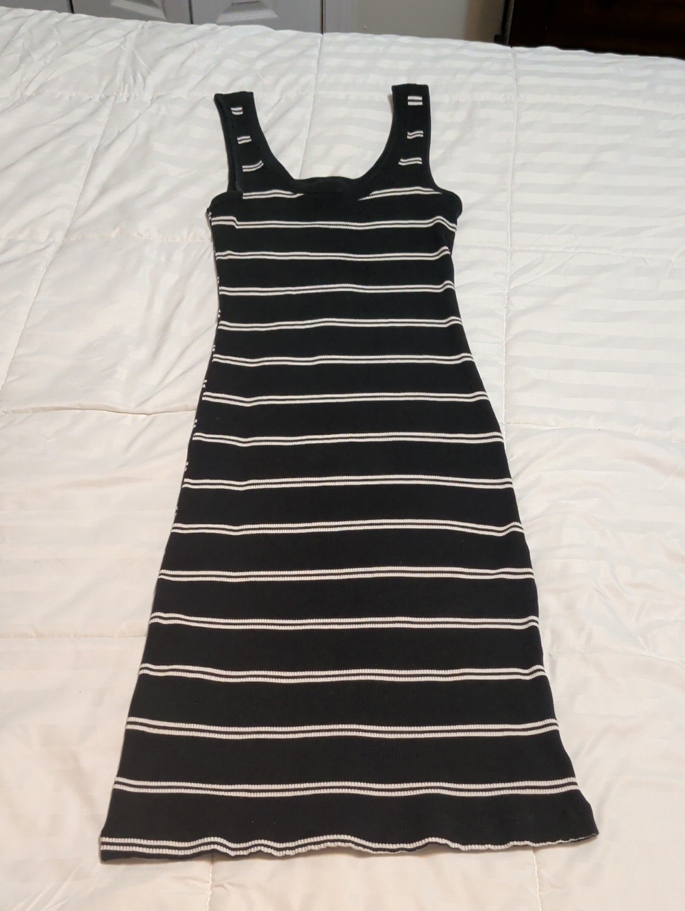 wild fable Black and White Striped Mini Tank Dress